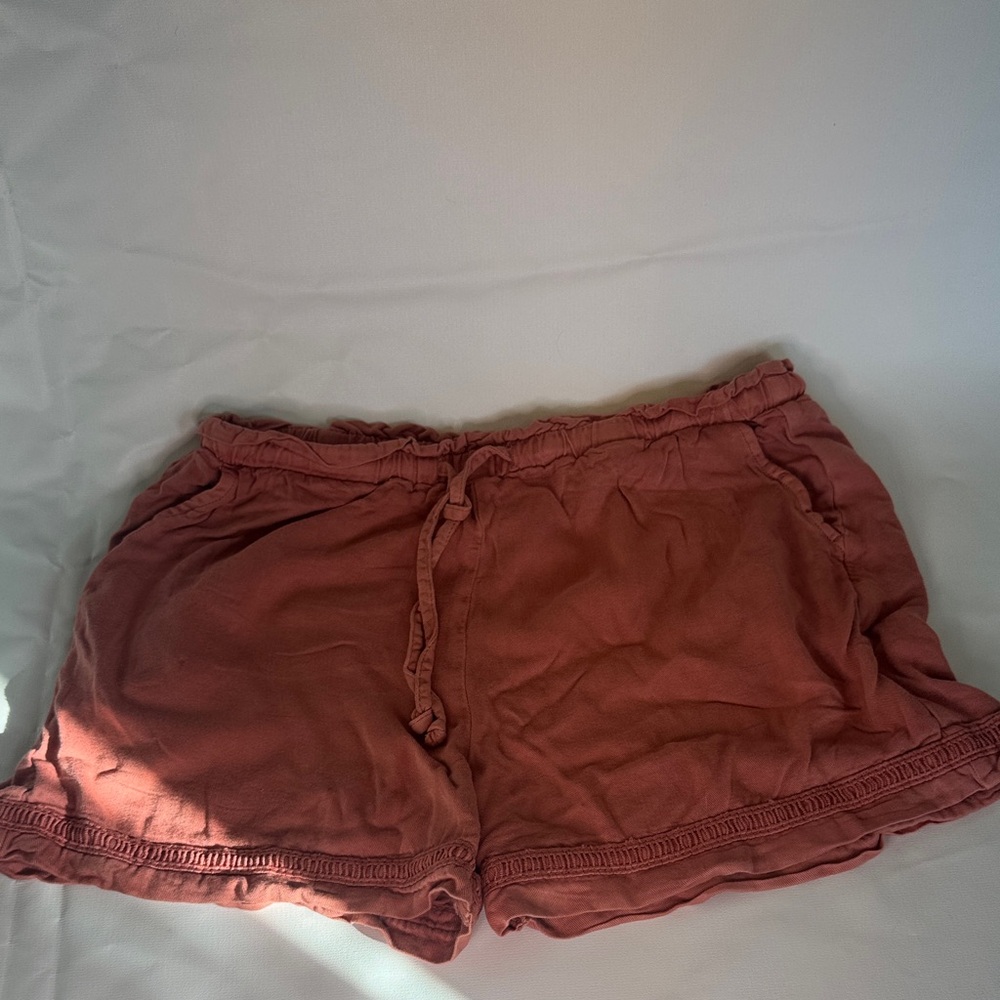 Knox Rose High Waist Rust Shorts